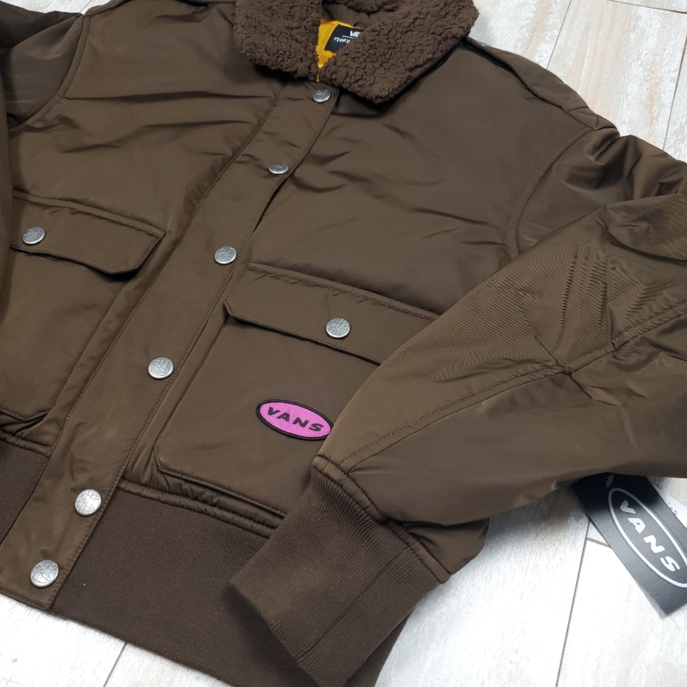 Vans Curren X Knost Brown Bomber Womens - Picture 5 of 9